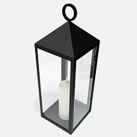Lantern with 8" Led Light     Black
