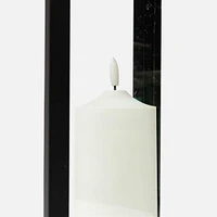 Lantern with 8" Led Light     Black