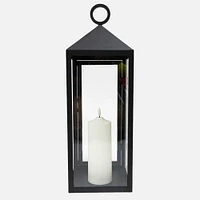 Lantern with 8" Led Light     Black