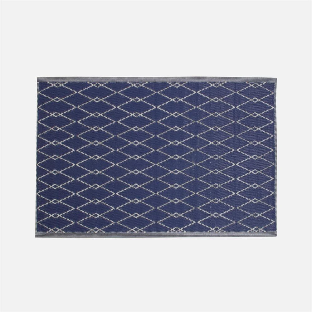 Tapis d'extérieur Losange - Bleu