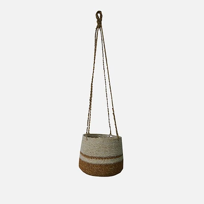 Hanging Basket Lined Planters - Natural