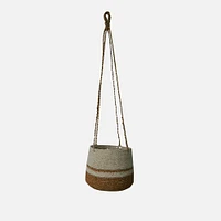 Hanging Basket Lined Planters - Natural