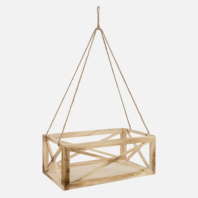 Set of 2 Natural Planter Hanging Boxes