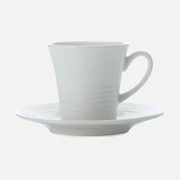 Ensemble de 8 demies tasses et soucoupes « Cirque » par Maxwell & Williams