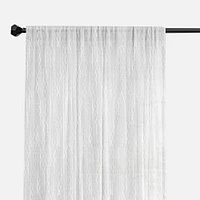 Rideau passe-tringle semi-transparent « Palu »