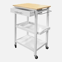 Pauline Kitchen Trolley on wheels, White