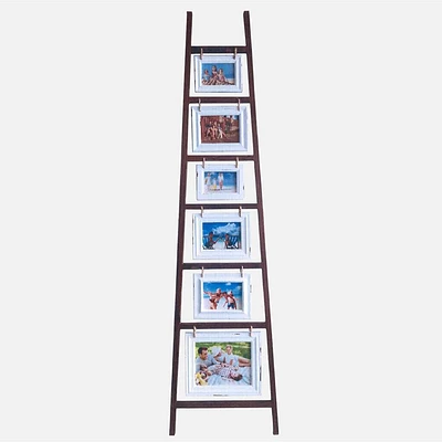 Photo Frames Ladder - 70.66 x 18.5 x 0.98", Black