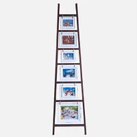 Photo Frames Ladder - 70.66 x 18.5 x 0.98", Black