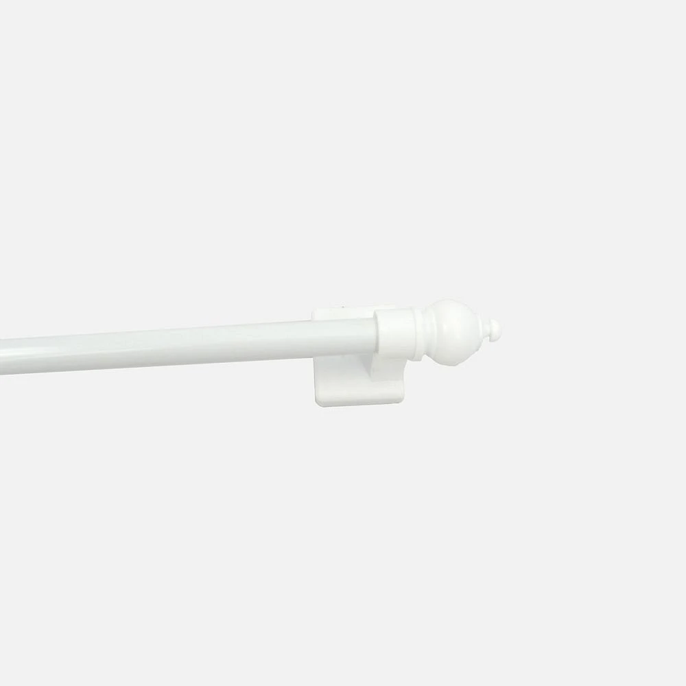 White Magnetic Curtain Rod