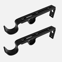 Black Double Wall Bracket