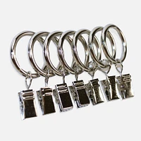 Brushed Nickel Clip Rings