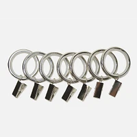 Brushed Nickel Silent Glide Clip Rings