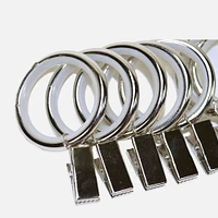 Brushed Nickel Silent Glide Clip Rings