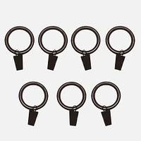 Espresso Silent Glide Clip Rings