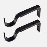 Black Single Wall Brackets