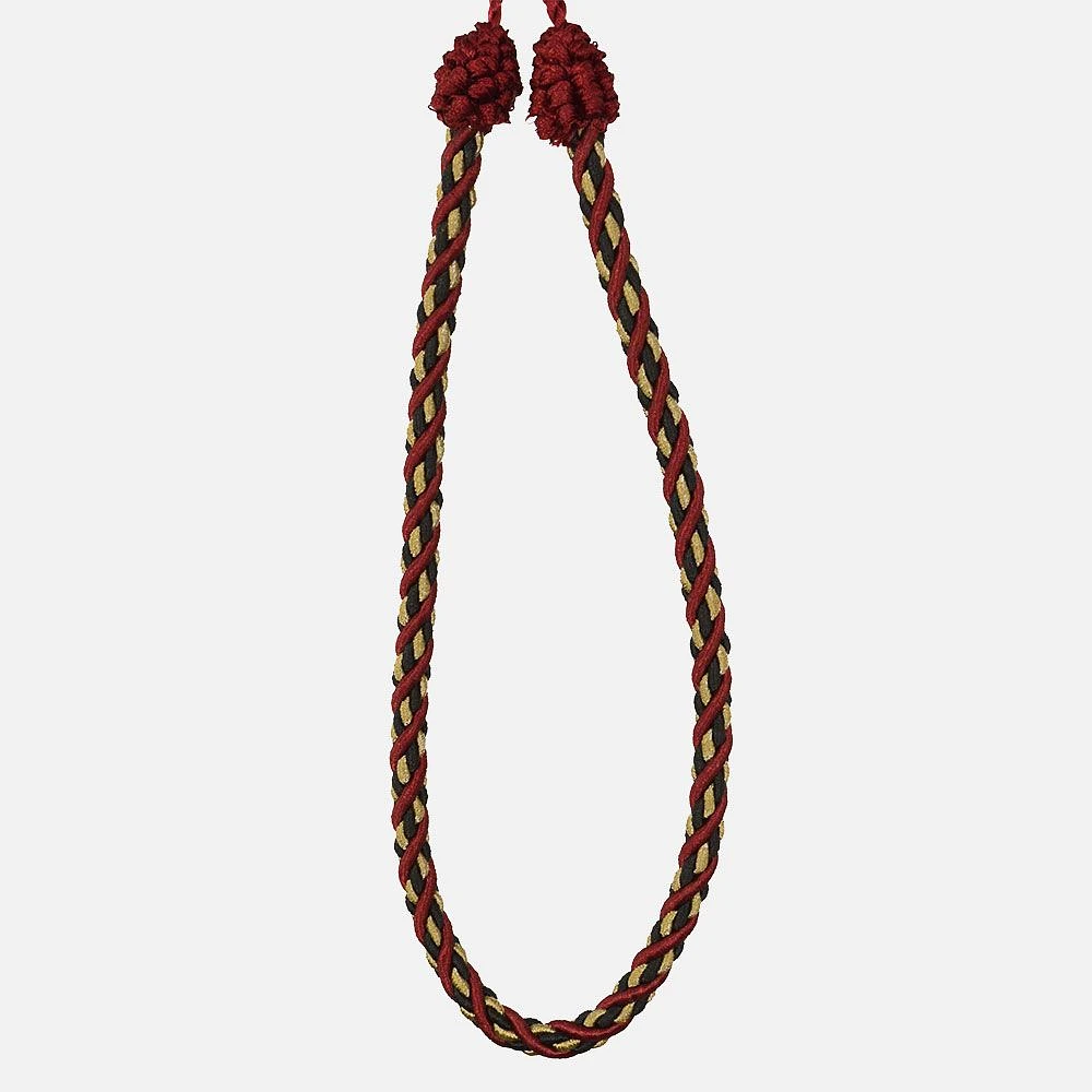 Set of 2 Burgundy Tiebacks