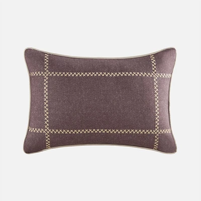 Gramercy Park Plum Plaid Breakfast Cushion