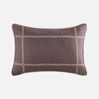 Gramercy Park Plum Plaid Breakfast Cushion