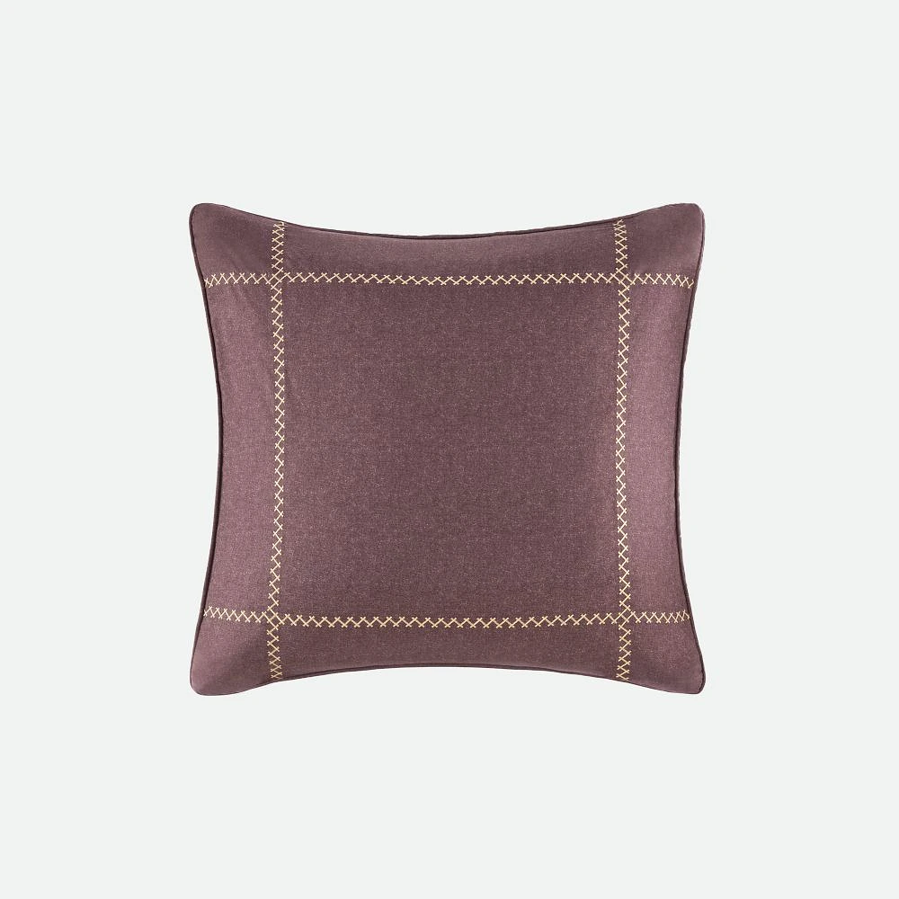 Gramercy Park Plum Plaid Euro Sham