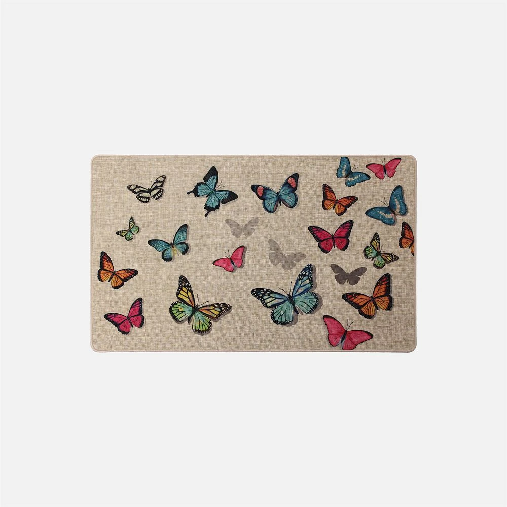 Poly Mat Multicolour Butterflies