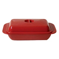 Red Melamine Butter Dish