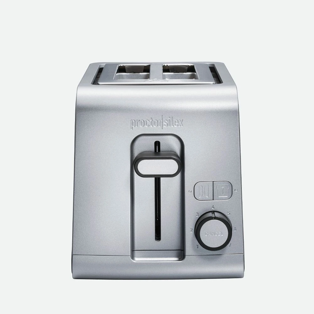 Proctor Silex 2 Slice Toaster Black and Stainless Finish