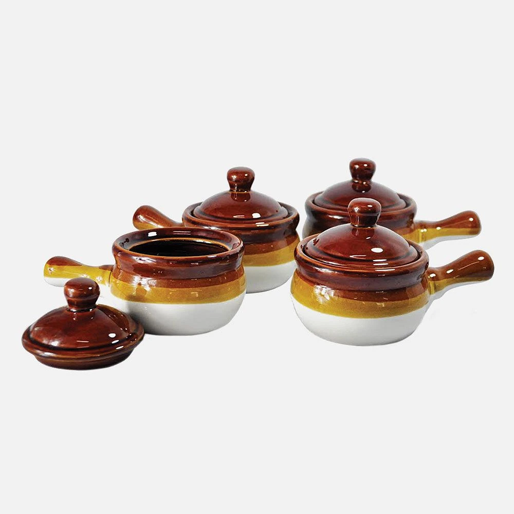 Set of 4 Onion Soup Bowls by Port-Style