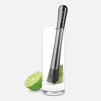 Cocktail Muddler - Black and chrome