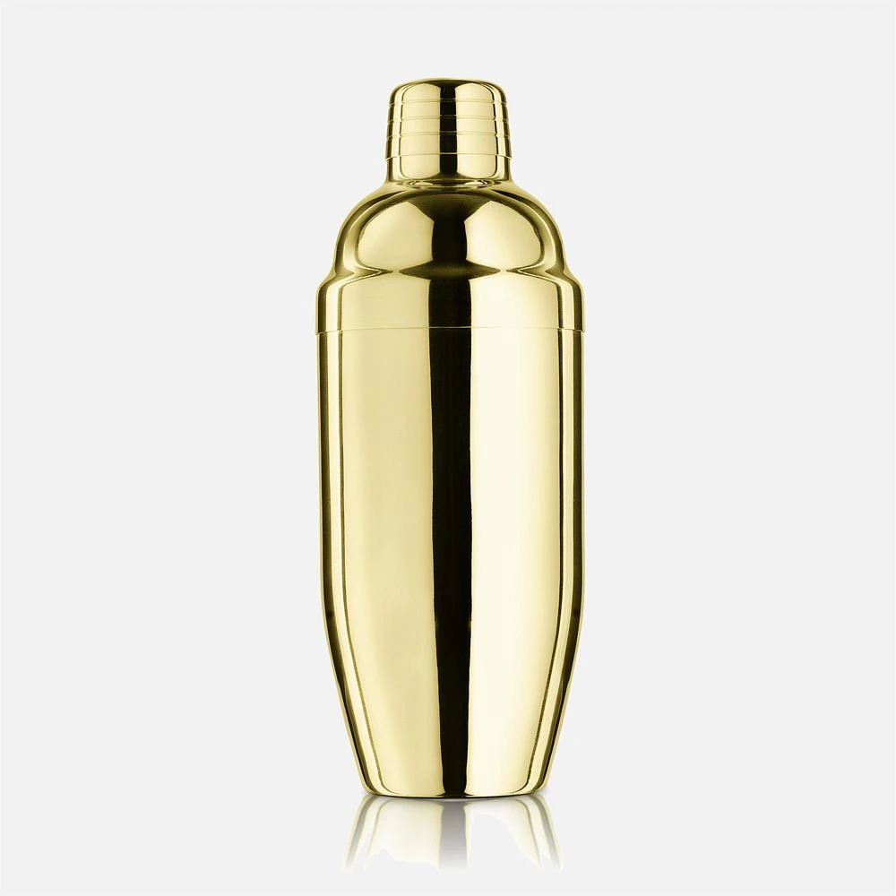 Double-Wall Cocktail Shaker Brass by Final Touch