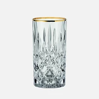 Set of 2 Noblesse Gold Long Drink Glasses by Nachtmann