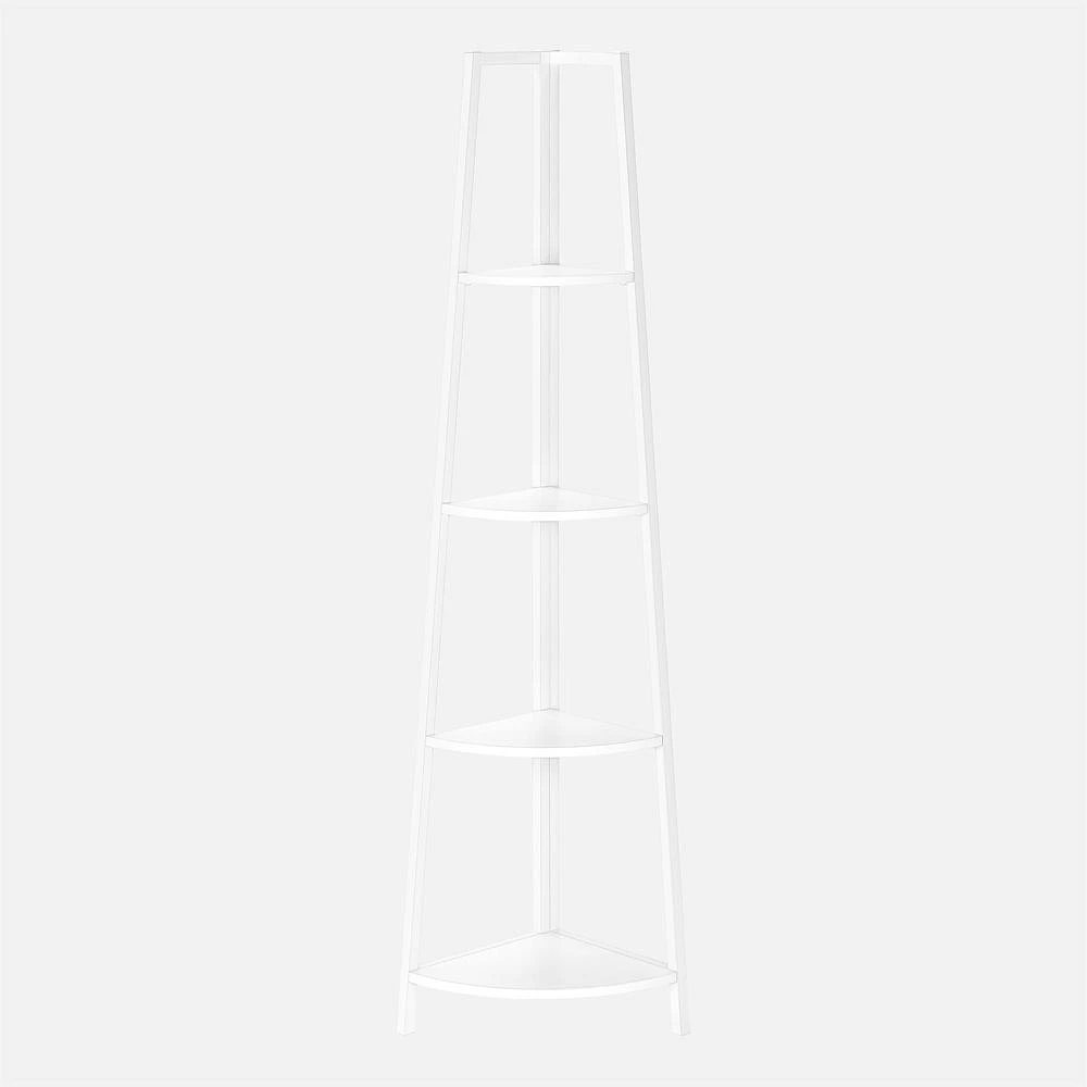 Rachelle Corner Piece 4 Tiers - 60" H, White