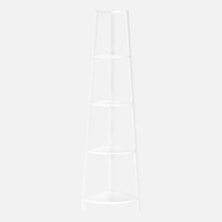 Rachelle Corner Piece 4 Tiers - 60" H, White