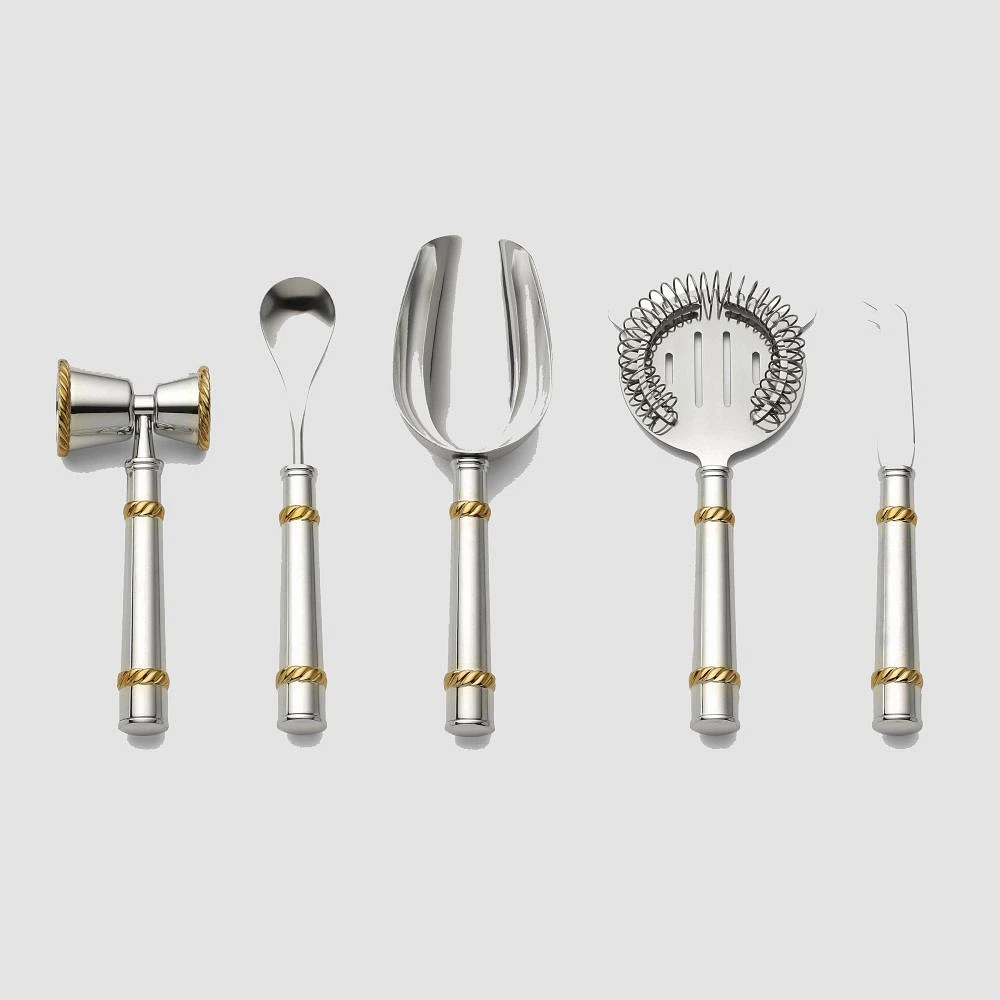  Reed & Barton Roseland Bar Tool Set 