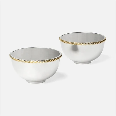 Reed & Barton Roseland Nut Bowls, Set Of 2