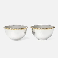 Reed & Barton Roseland Nut Bowls, Set Of 2