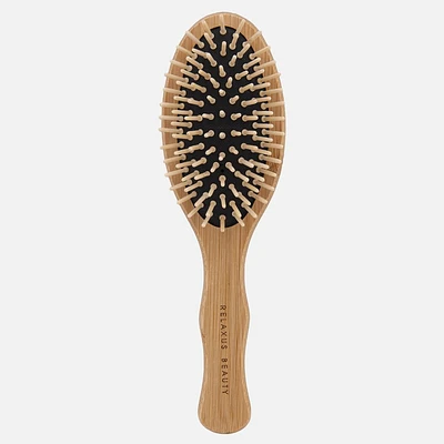 Brosse à cheveux en bambou solide