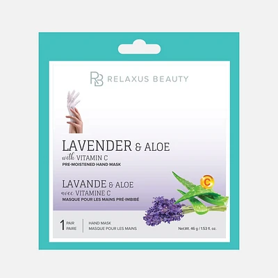 Masque pour les mains à la lavande et à l'aloès