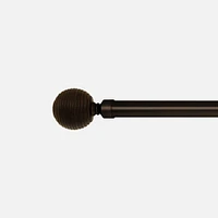 Vivendi Ribbed Ball Curtain Rod