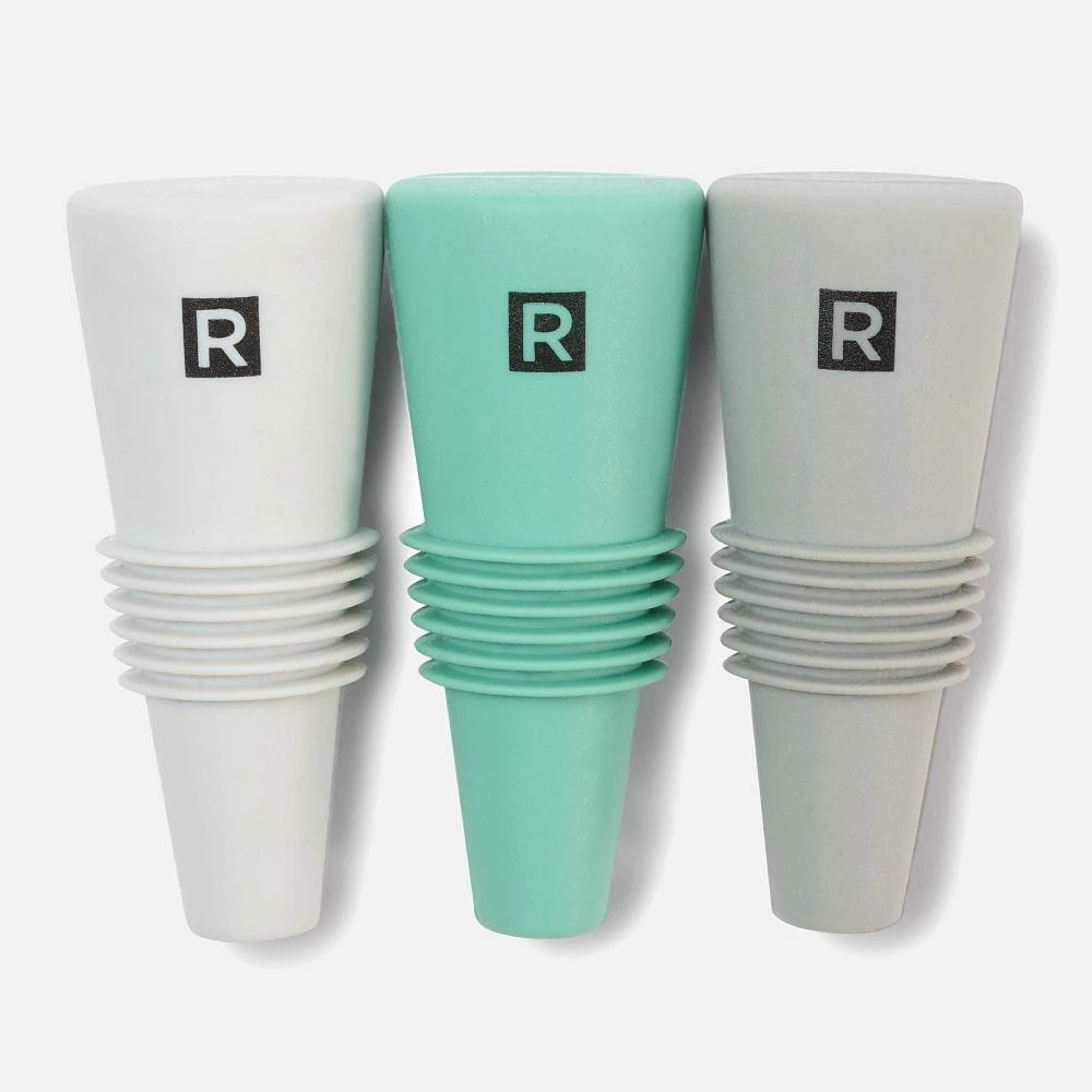 Ricardo Silicone Bottle Stoppers, Set of 3