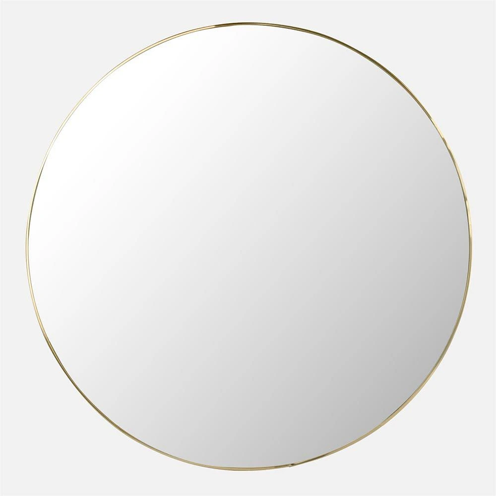 Round Mirror - Gold, 21.5" D