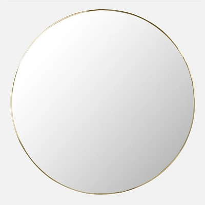 Round Mirror - Gold, 21.5" D