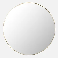 Round Mirror - Gold, 21.5" D