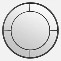 Round with Black Trim Mirror