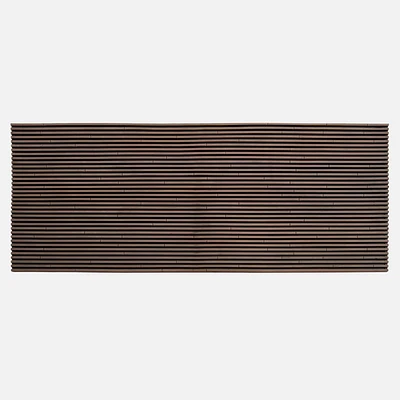 Double Door Brown Slat Mat 