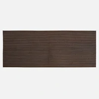 Double Door Brown Slat Mat 