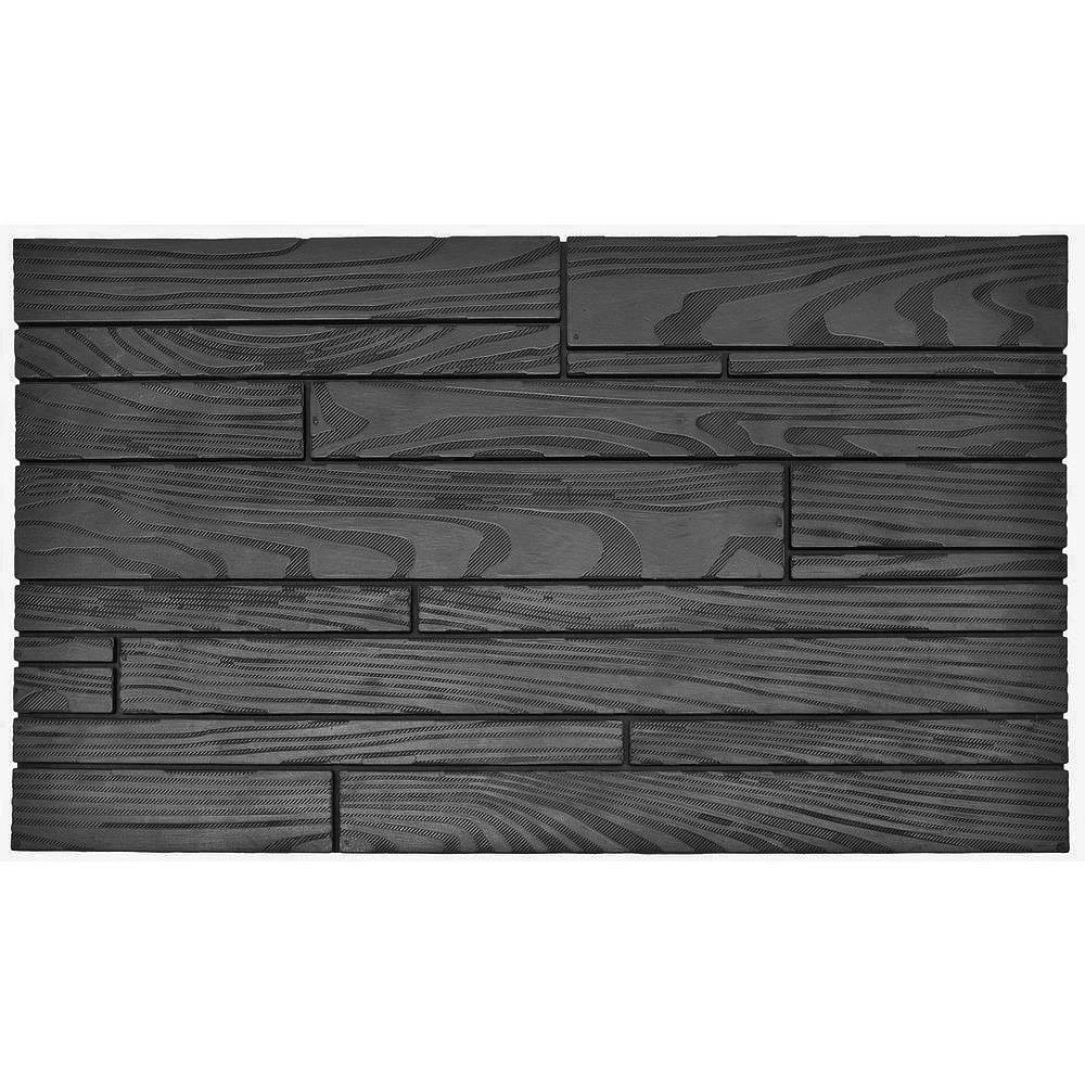 Paillasson noire « Random Slat »