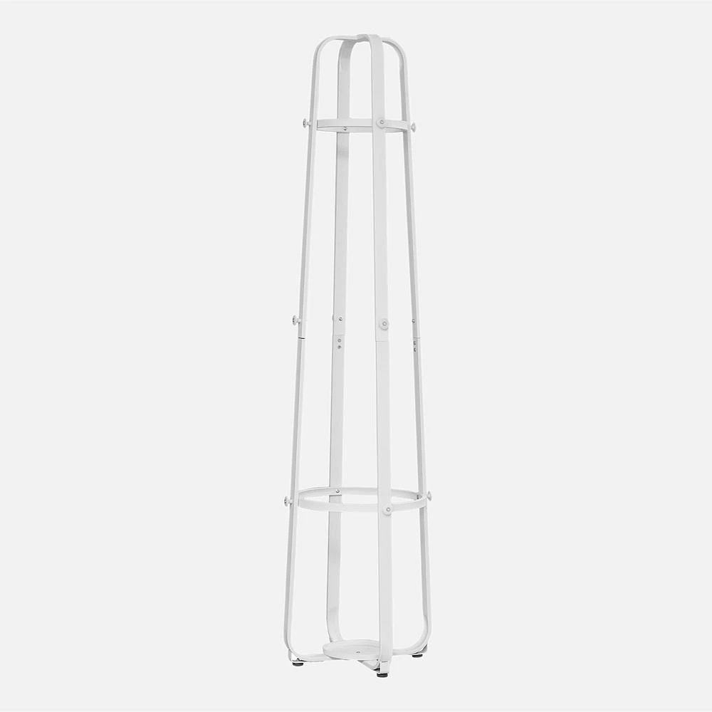 Sally Coat Rack, 12 Hooks - White