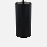 Sama Black Table lamp with Half moon Shade and Cylinder Base