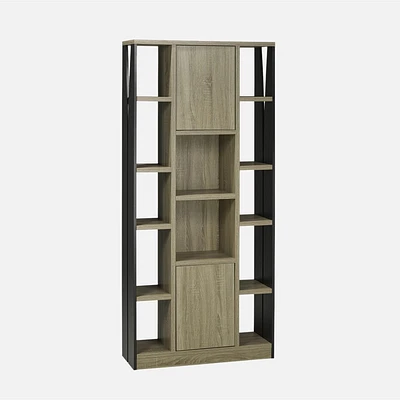 Sanda Display Shelf - Taupe/Black