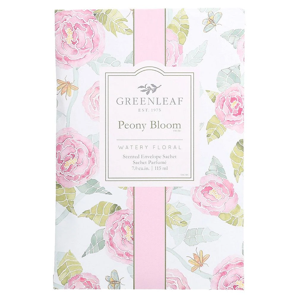 Peony Bloom Scented Sachet by Greenleaf